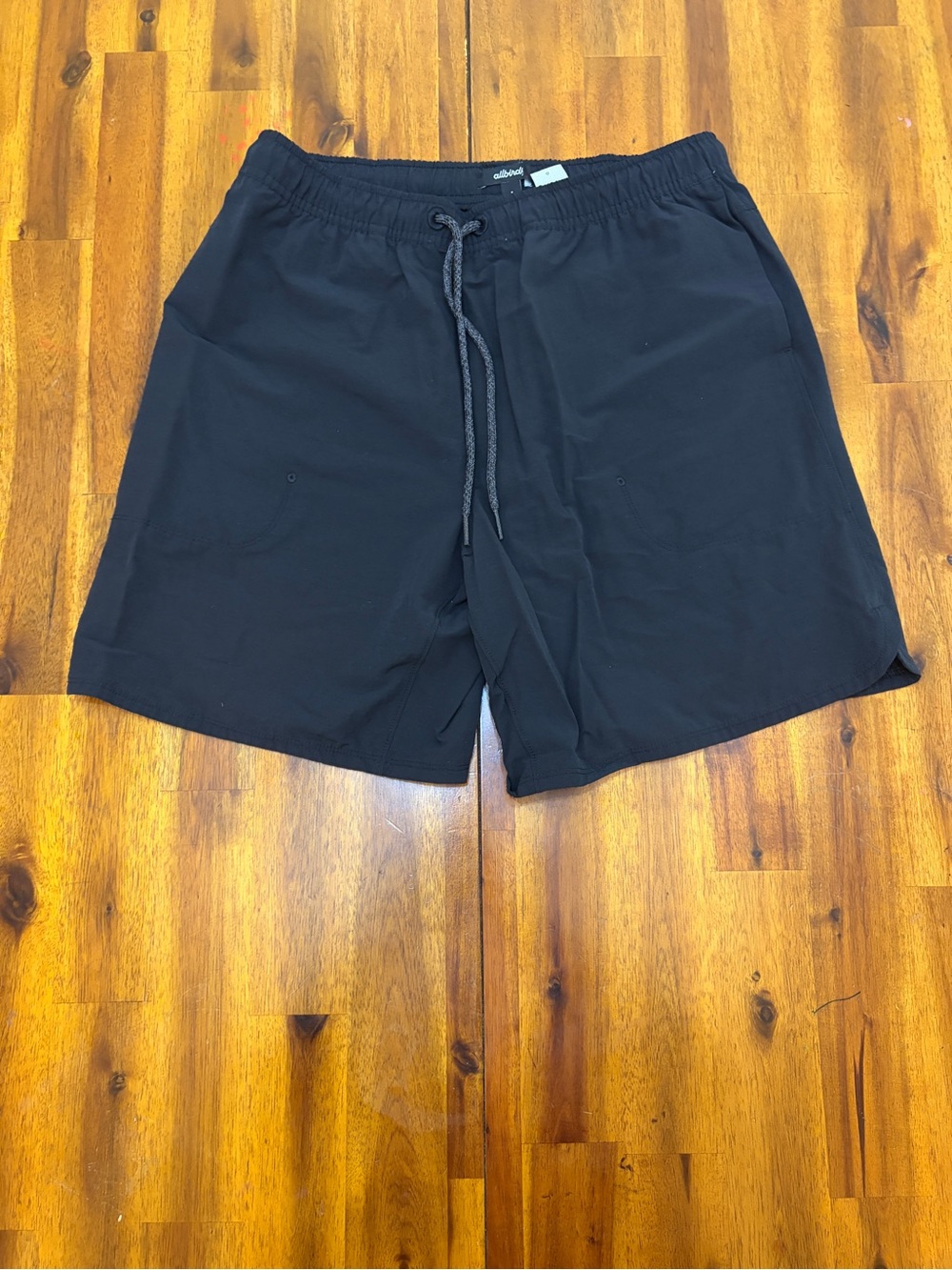 Mens allbirds Black Drawstring  all natural Athletic Shorts size Small
